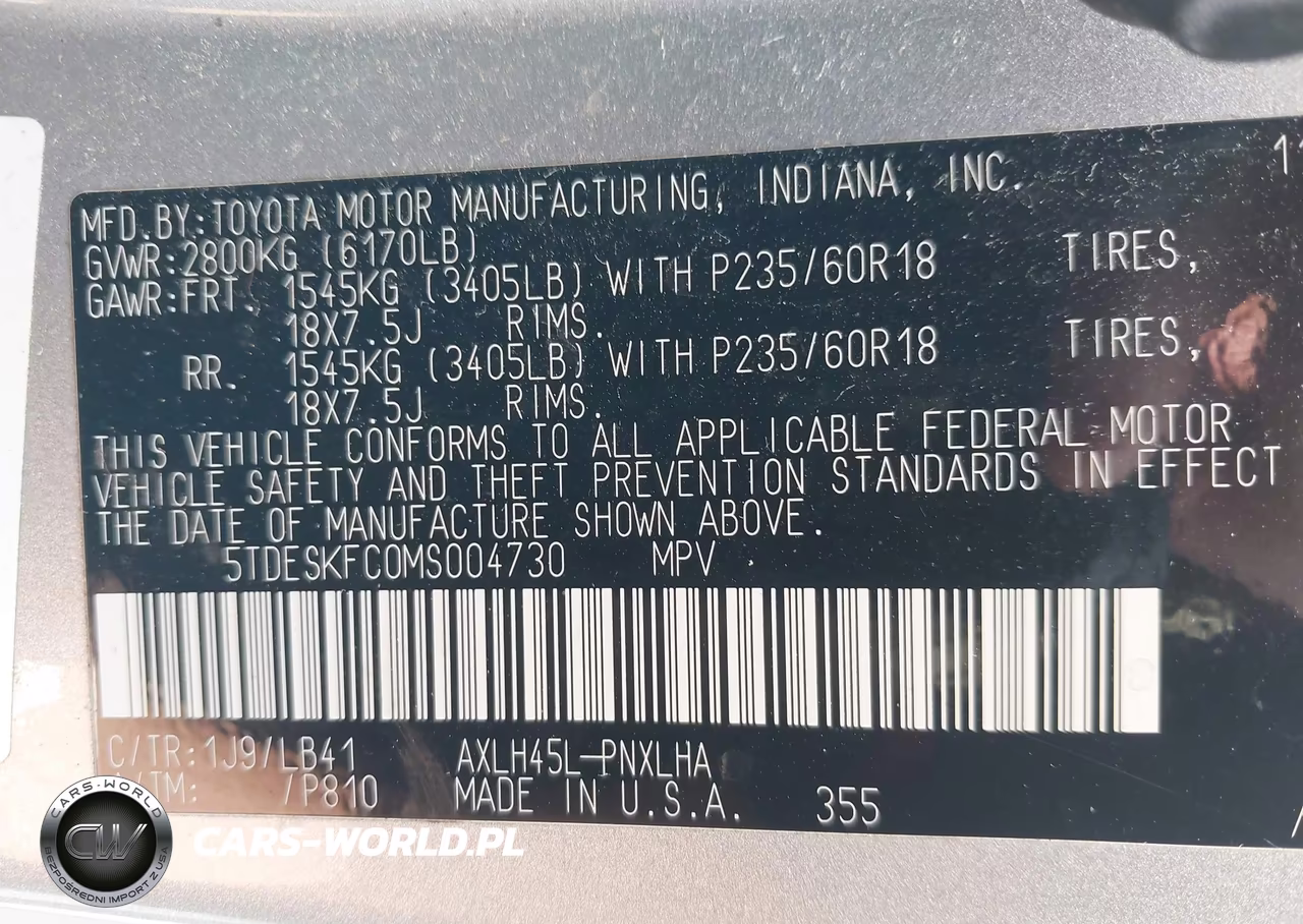 2021 Toyota Sienna Platinum VIN:5TDESKFC0MS004730 - 9