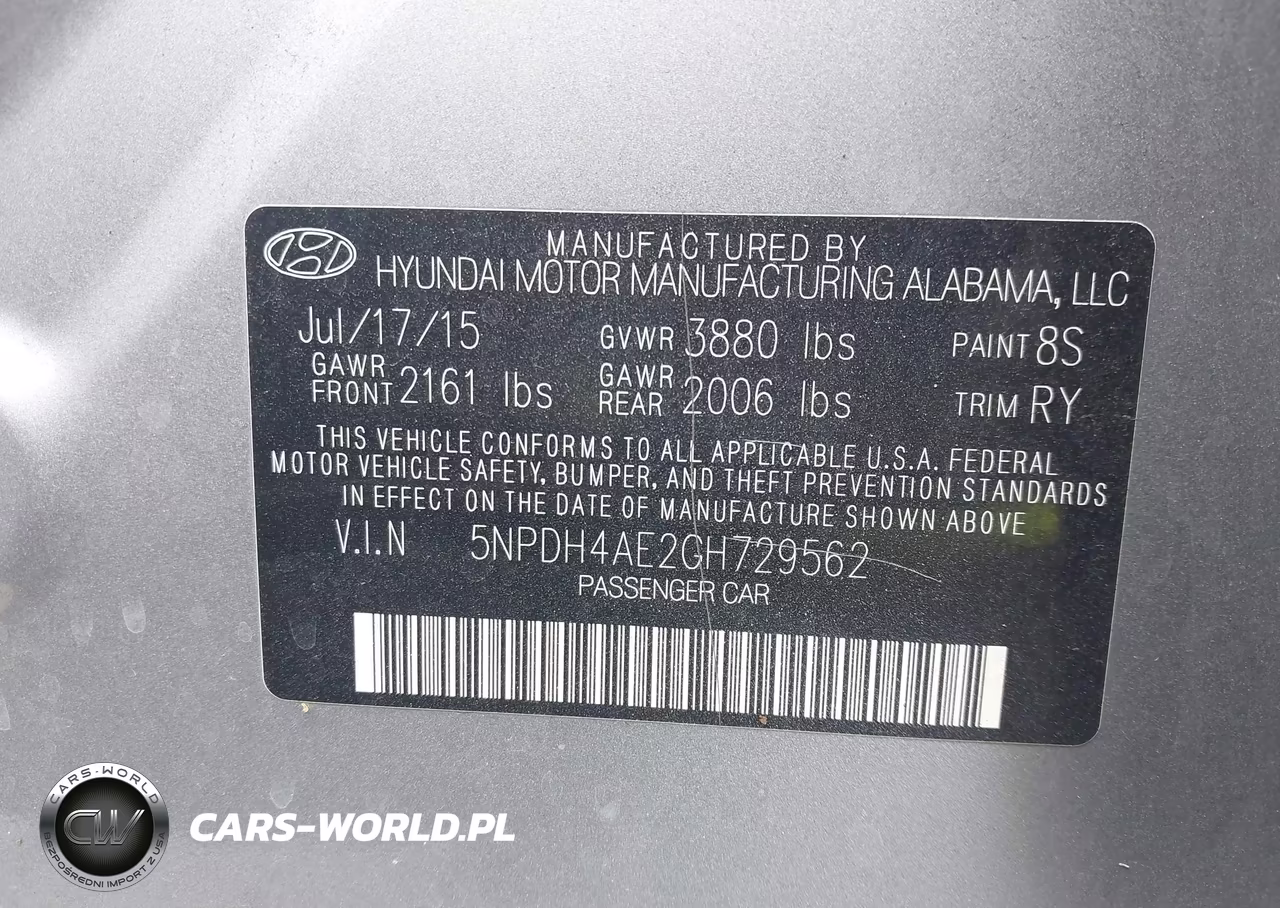 2016 Hyundai Elantra Value Edition VIN:5NPDH4AE2GH729562 - 9