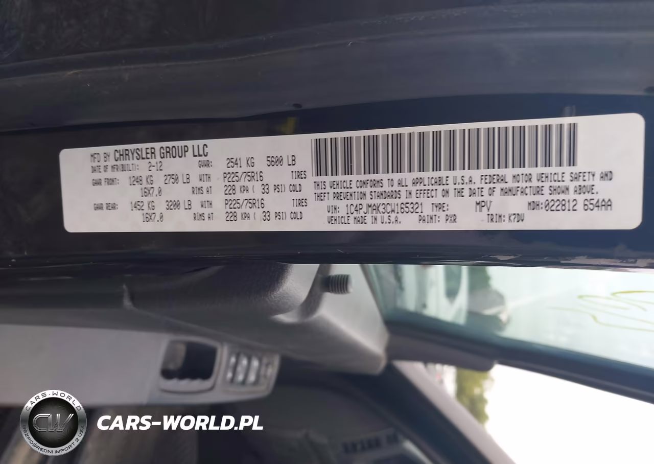 2012 Jeep Liberty Sport VIN:1C4PJMAK3CW165321 - 9