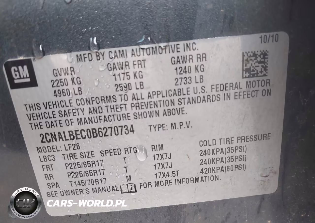 2011 Chevrolet Equinox Ls VIN:2CNALBEC0B6270734 - 9