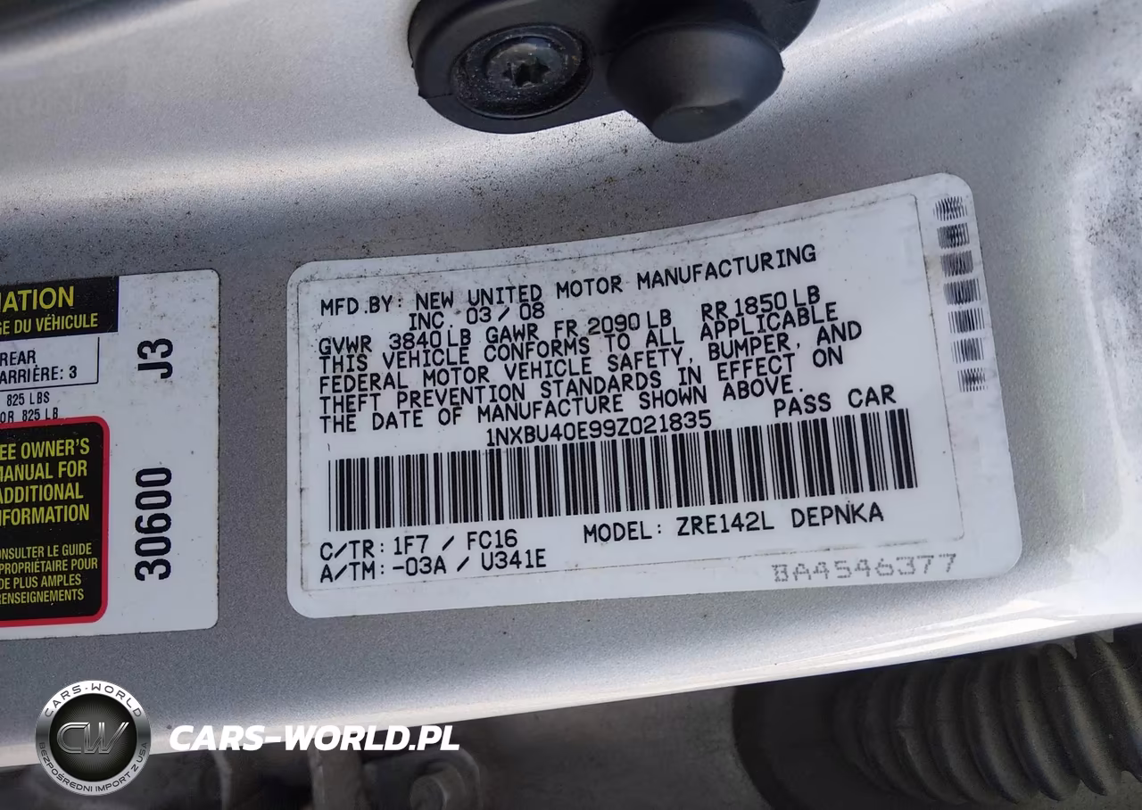 2009 Toyota Corolla Xle VIN:1NXBU40E99Z021835 - 9