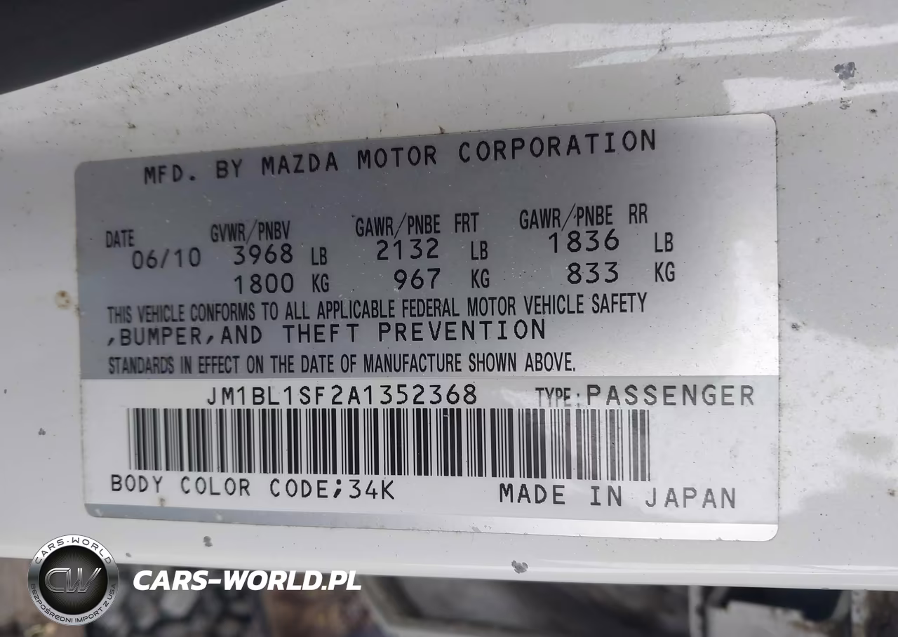 2010 Mazda Mazda3 I Sport VIN:JM1BL1SF2A1352368 - 9