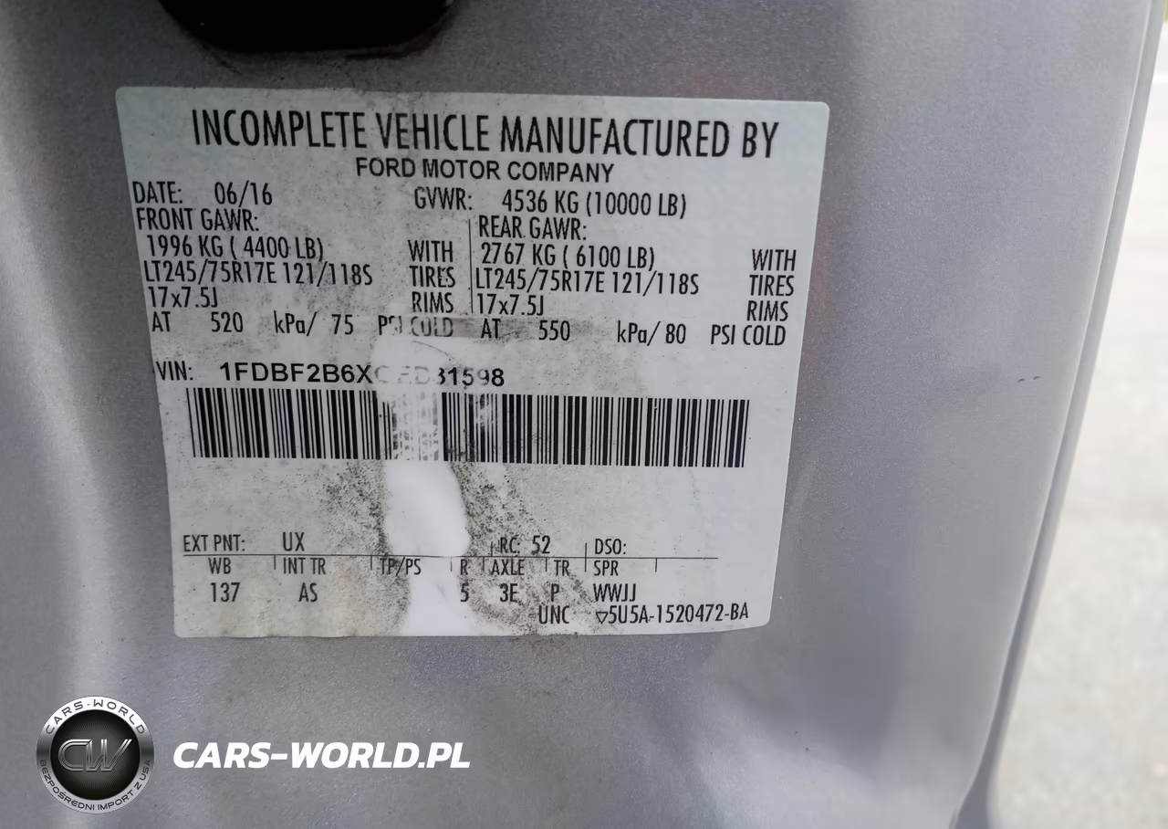 2016 Ford F250 Super Duty VIN:1FDBF2B6XGED31598 - 8