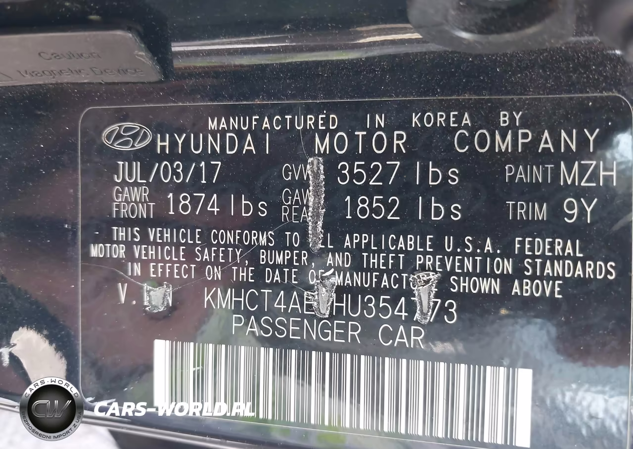2017 Hyundai Accent Se VIN:KMHCT4AE6HU354773 - 9