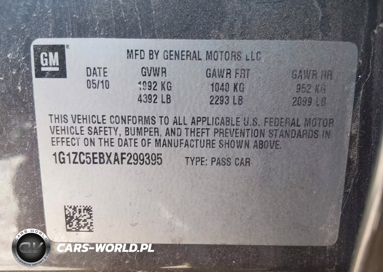 2010 Chevrolet Malibu Lt VIN:1G1ZC5EBXAF299395 - 9