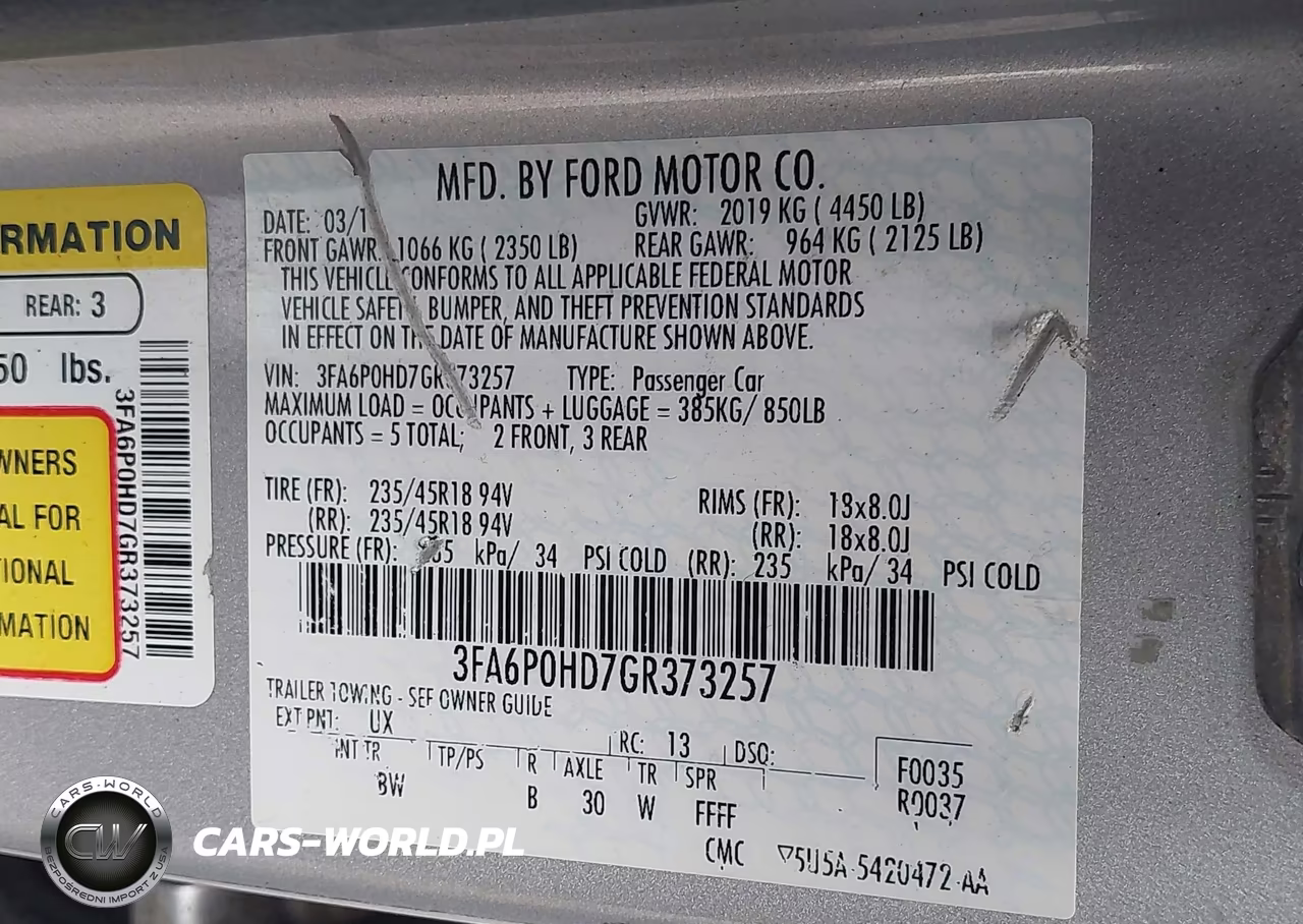 2016 Ford Fusion Se VIN:3FA6P0HD7GR373257 - 9