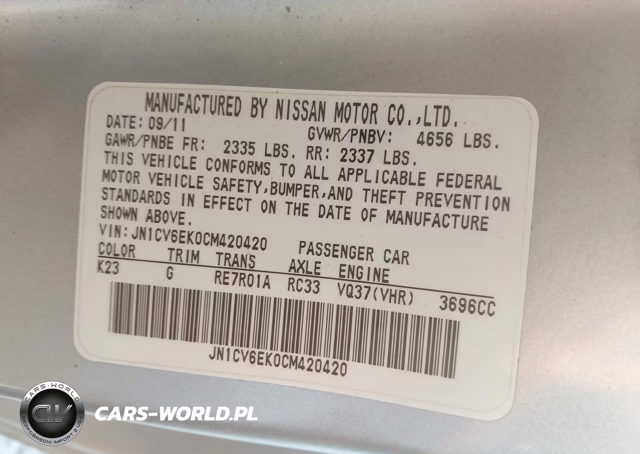 2012 Infiniti G37 Journey VIN:JN1CV6EK0CM420420 - 9