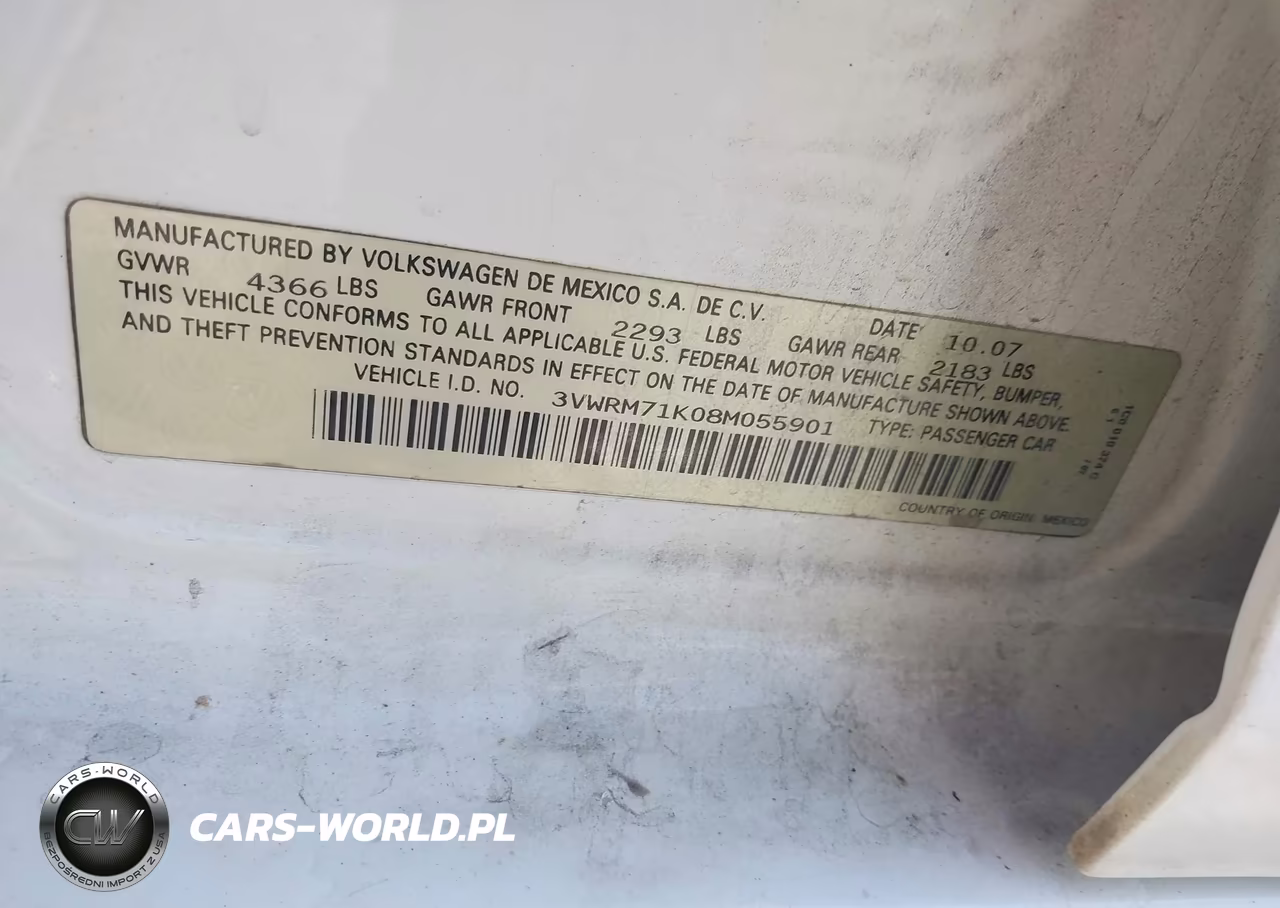 2008 Volkswagen Jetta Se-Sel VIN:3VWRM71K08M055901 - 9