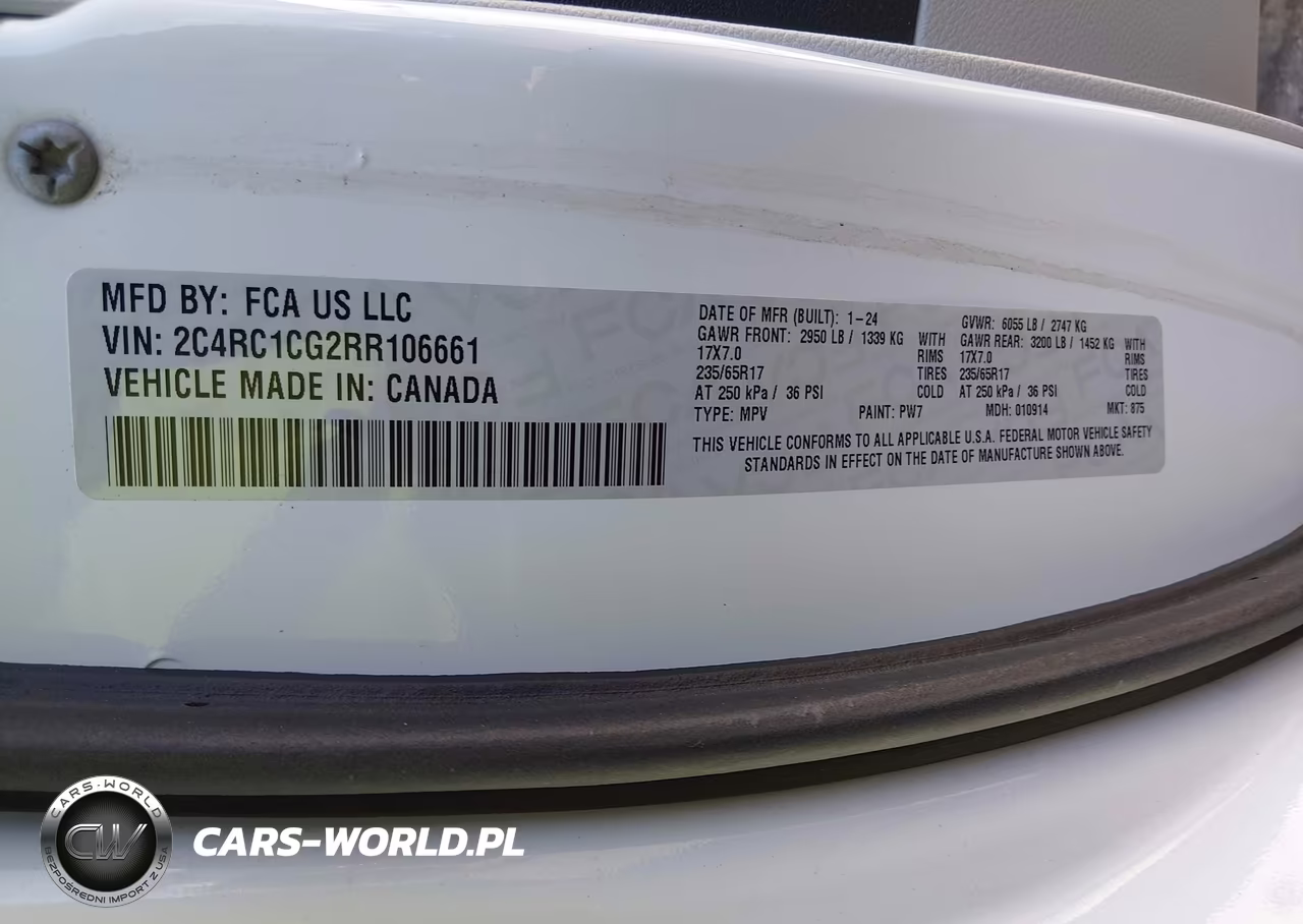 2024 Chrysler Voyager Lx VIN:2C4RC1CG2RR106661 - 9