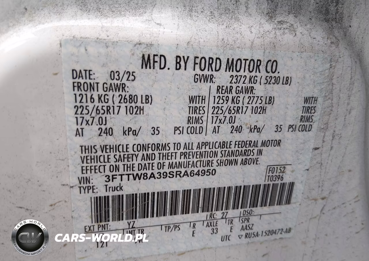 2025 Ford Maverick Xl VIN:3FTTW8A39SRA64950 - 4