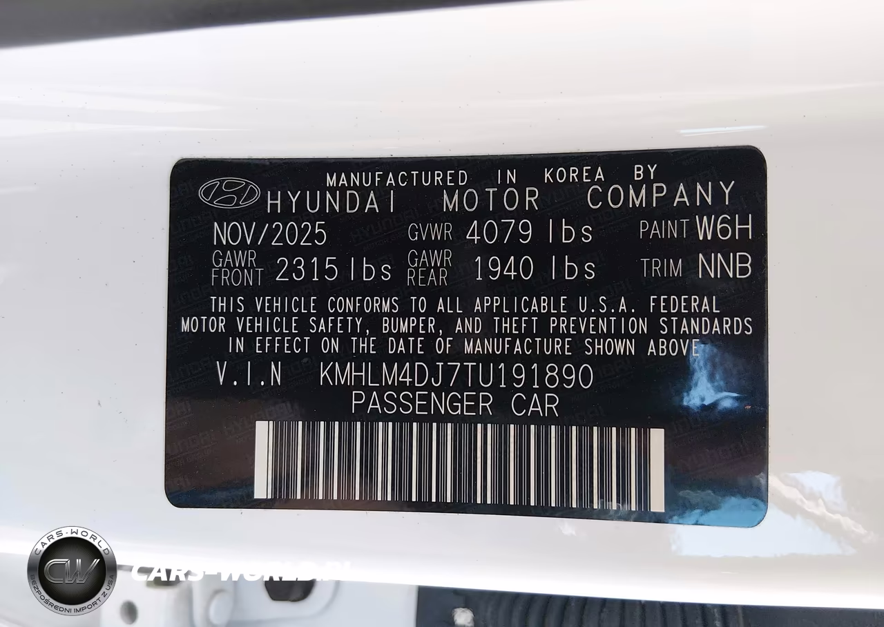 2026 Hyundai Elantra Hybrid Blue VIN:KMHLM4DJ7TU191890 - 9