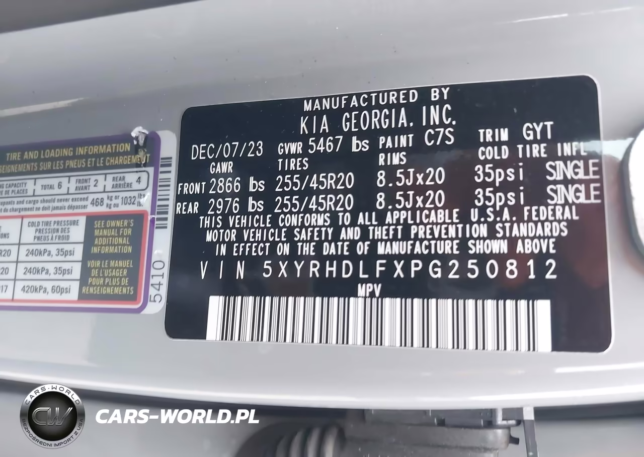 2023 Kia Sorento X-Line Ex VIN:5XYRHDLFXPG250812 - 9