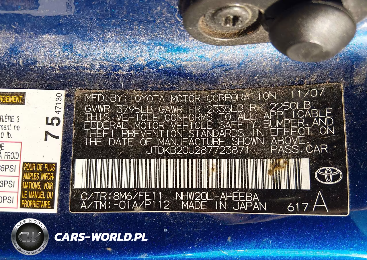 2008 Toyota Prius VIN:JTDKB20U287723871 - 9