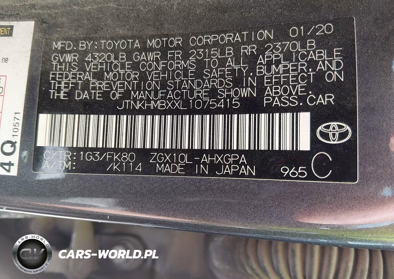 2020 Toyota C-Hr Xle VIN:JTNKHMBXXL1075415 - 9