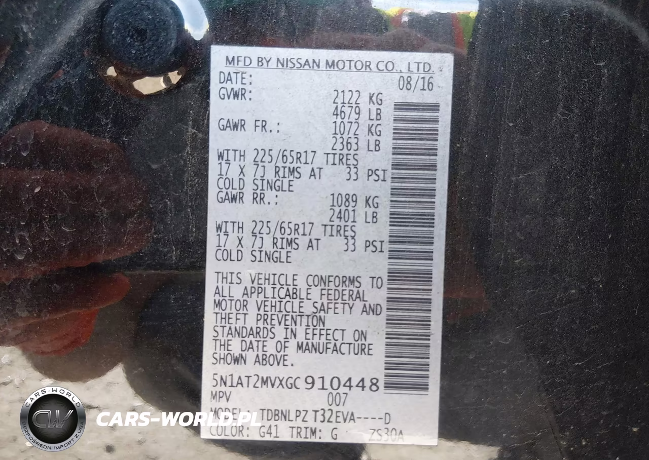 2016 Nissan Rogue S VIN:5N1AT2MVXGC910448 - 9