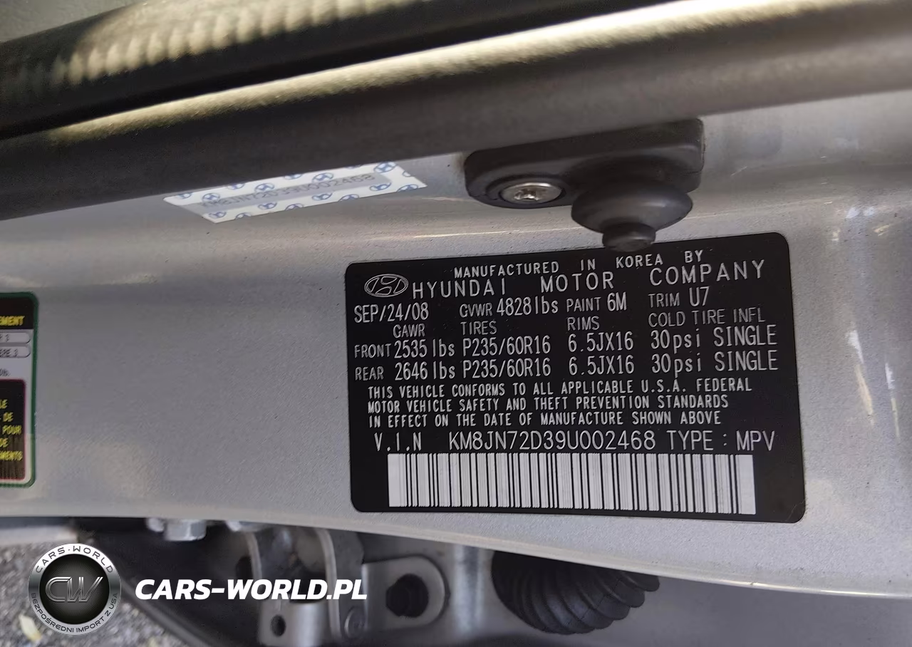 2009 Hyundai Tucson Se VIN:KM8JN72D39U002468 - 9