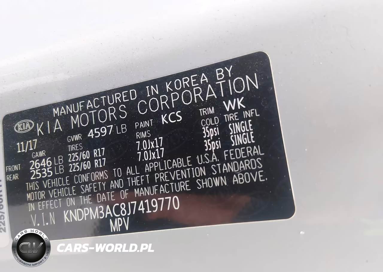 2018 Kia Sportage Lx VIN:KNDPM3AC8J7419770 - 9