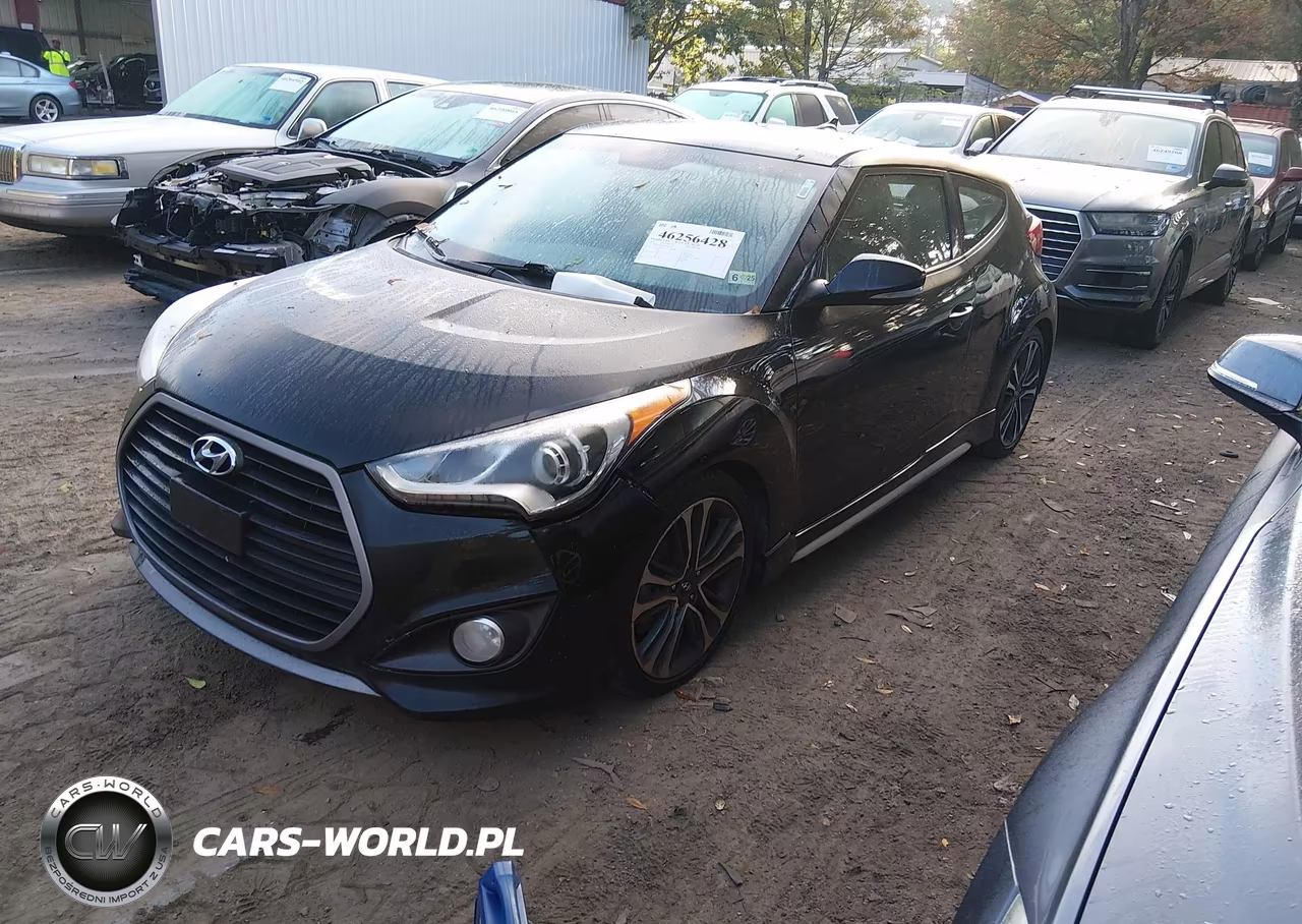 2016 Hyundai Veloster Turbo VIN:KMHTC6AE1GU266918 - 2