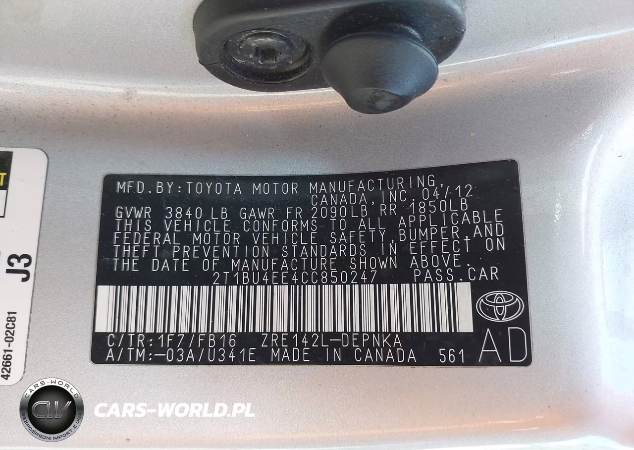 2012 Toyota Corolla Le VIN:2T1BU4EE4CC850247 - 9