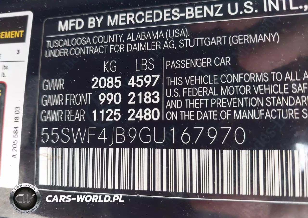 2016 Mercedes-Benz C 300 VIN:55SWF4JB9GU167970 - 9