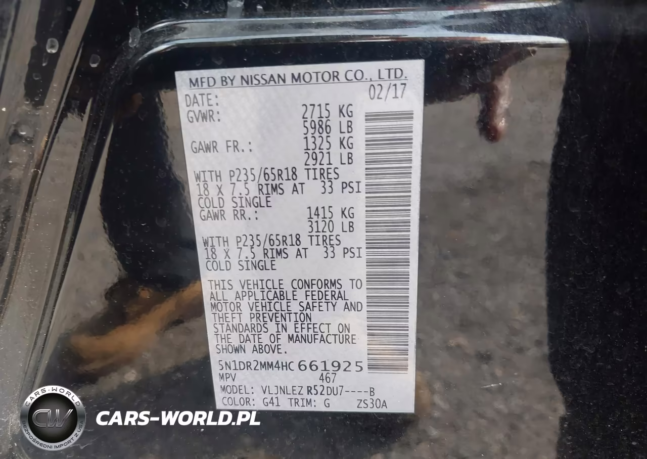 2017 Nissan Pathfinder Sv VIN:5N1DR2MM4HC661925 - 9