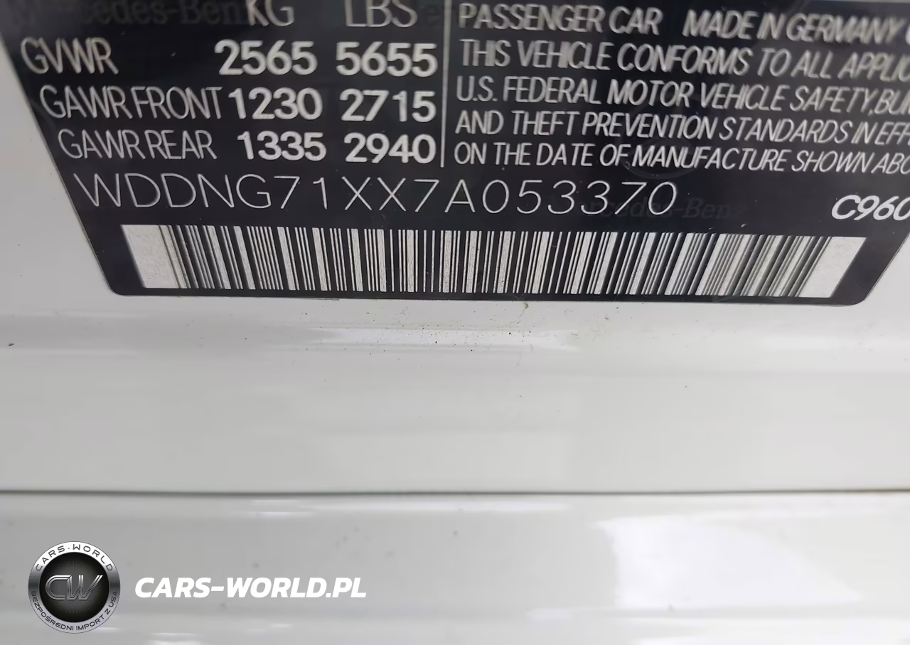 2007 Mercedes-Benz S 550 VIN:WDDNG71XX7A053370 - 9