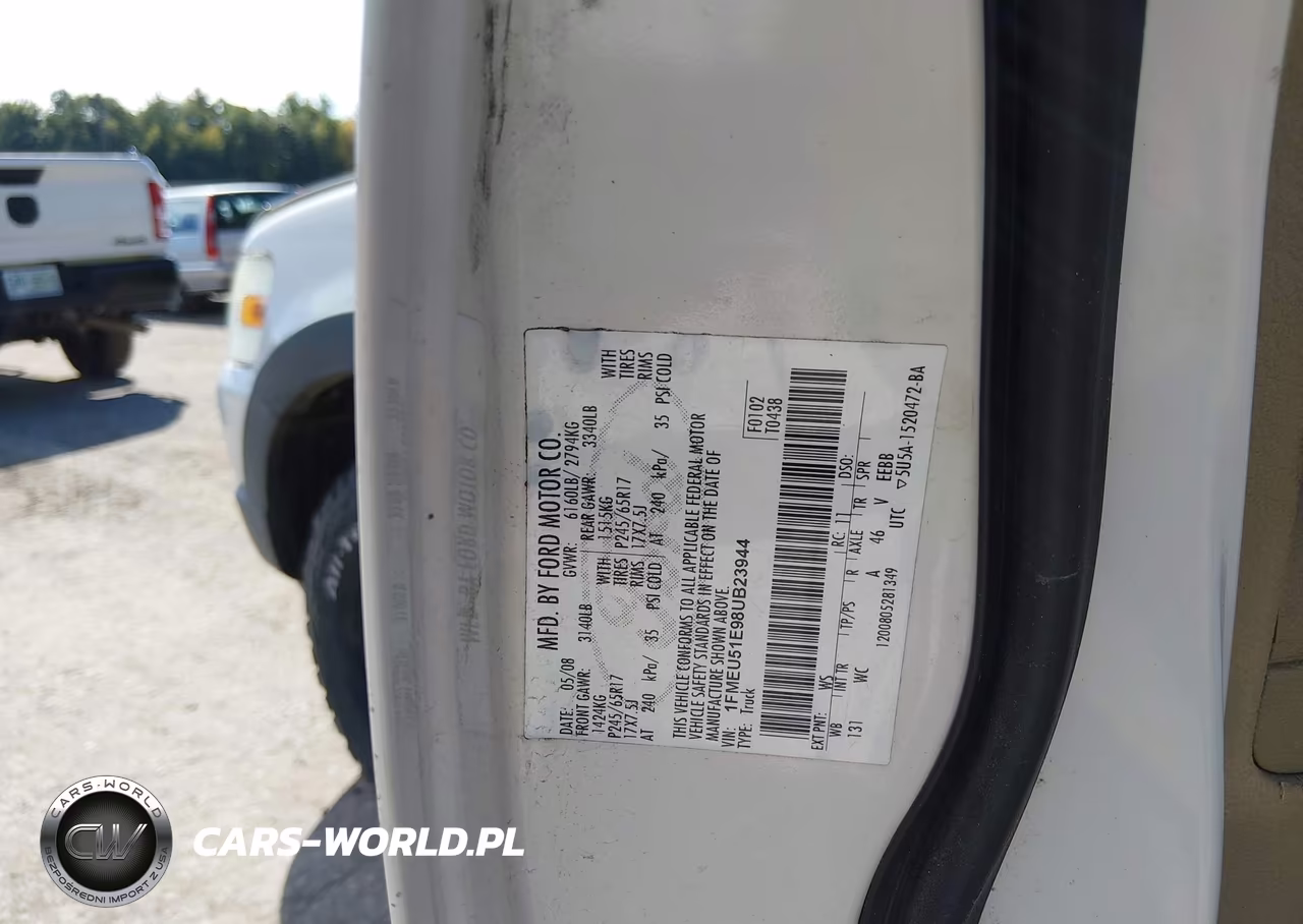 2008 Ford Explorer Sport Trac Xlt VIN:1FMEU51E98UB23944 - 9