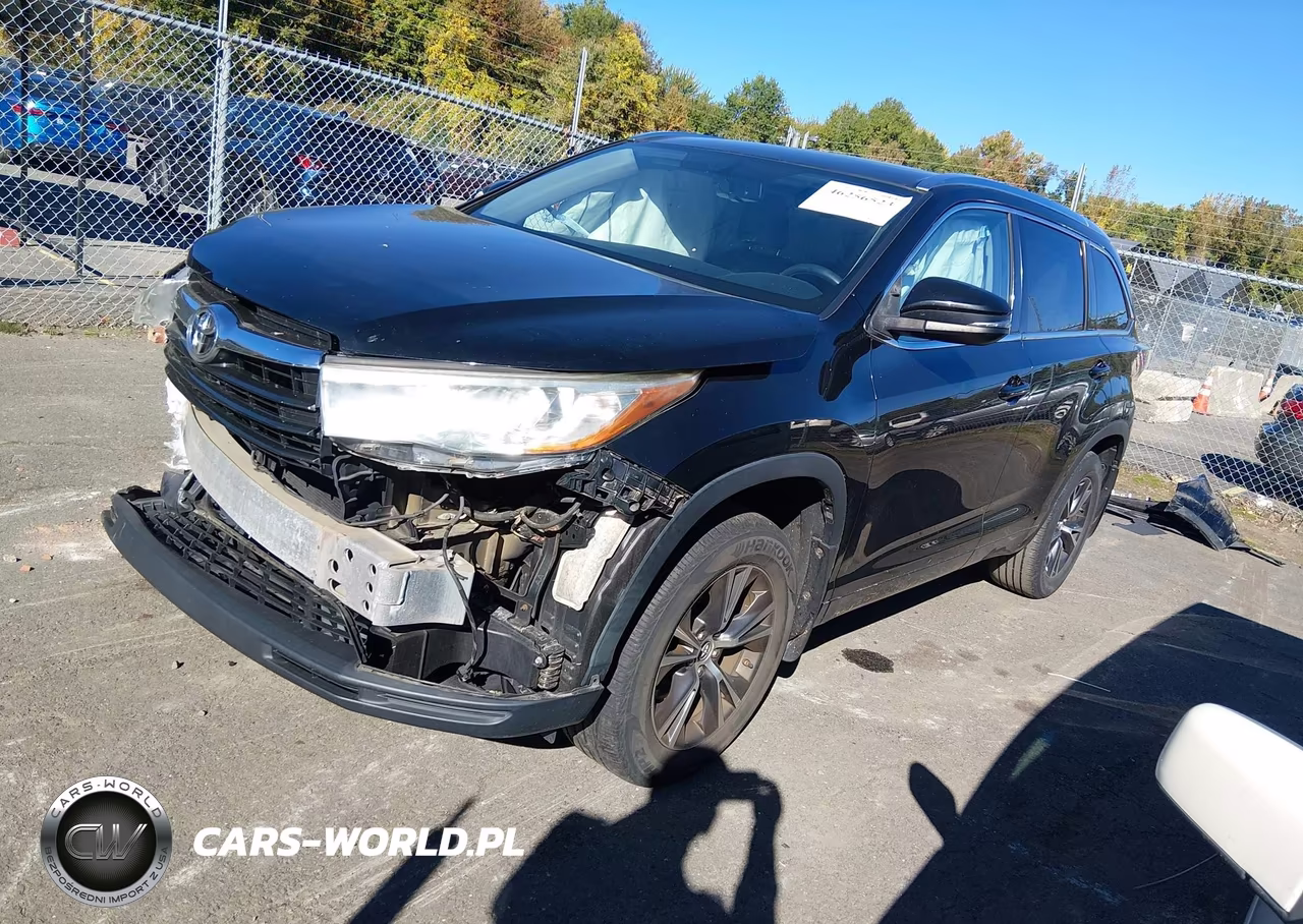 2016 Toyota Highlander Xle VIN:5TDJKRFH5GS274088 - 2