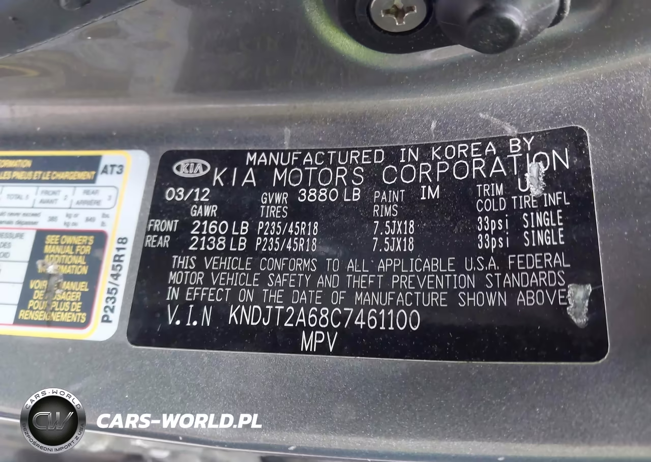 2012 Kia Soul ! VIN:KNDJT2A68C7461100 - 9