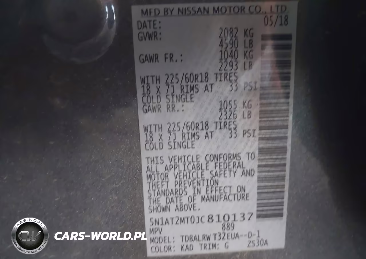 2018 Nissan Rogue Sl VIN:5N1AT2MT0JC810137 - 9