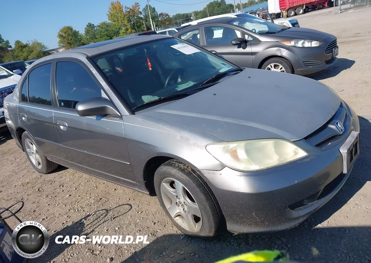 2004 Honda Civic Ex VIN:2HGES26754H558719 - 1