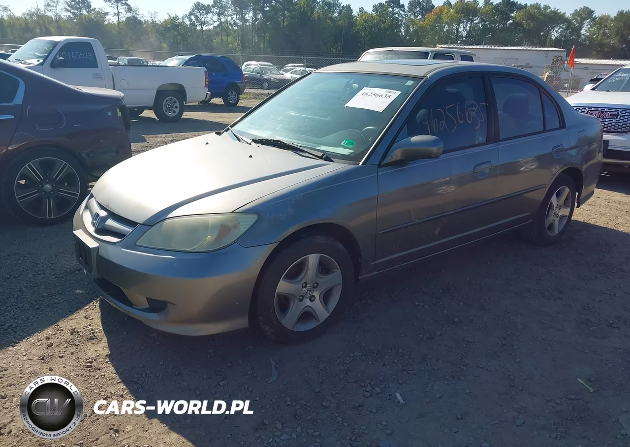 2004 Honda Civic Ex VIN:2HGES26754H558719 - 2