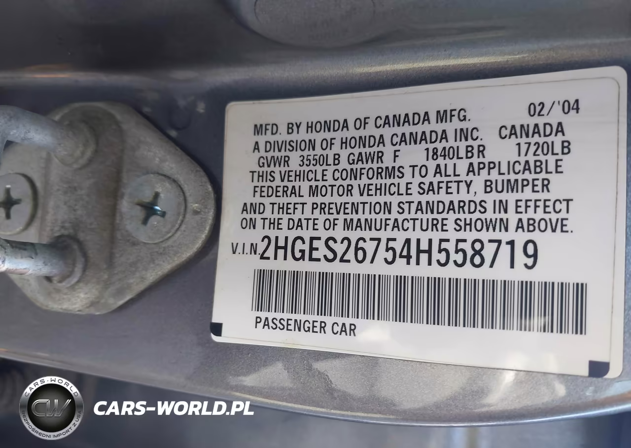 2004 Honda Civic Ex VIN:2HGES26754H558719 - 9