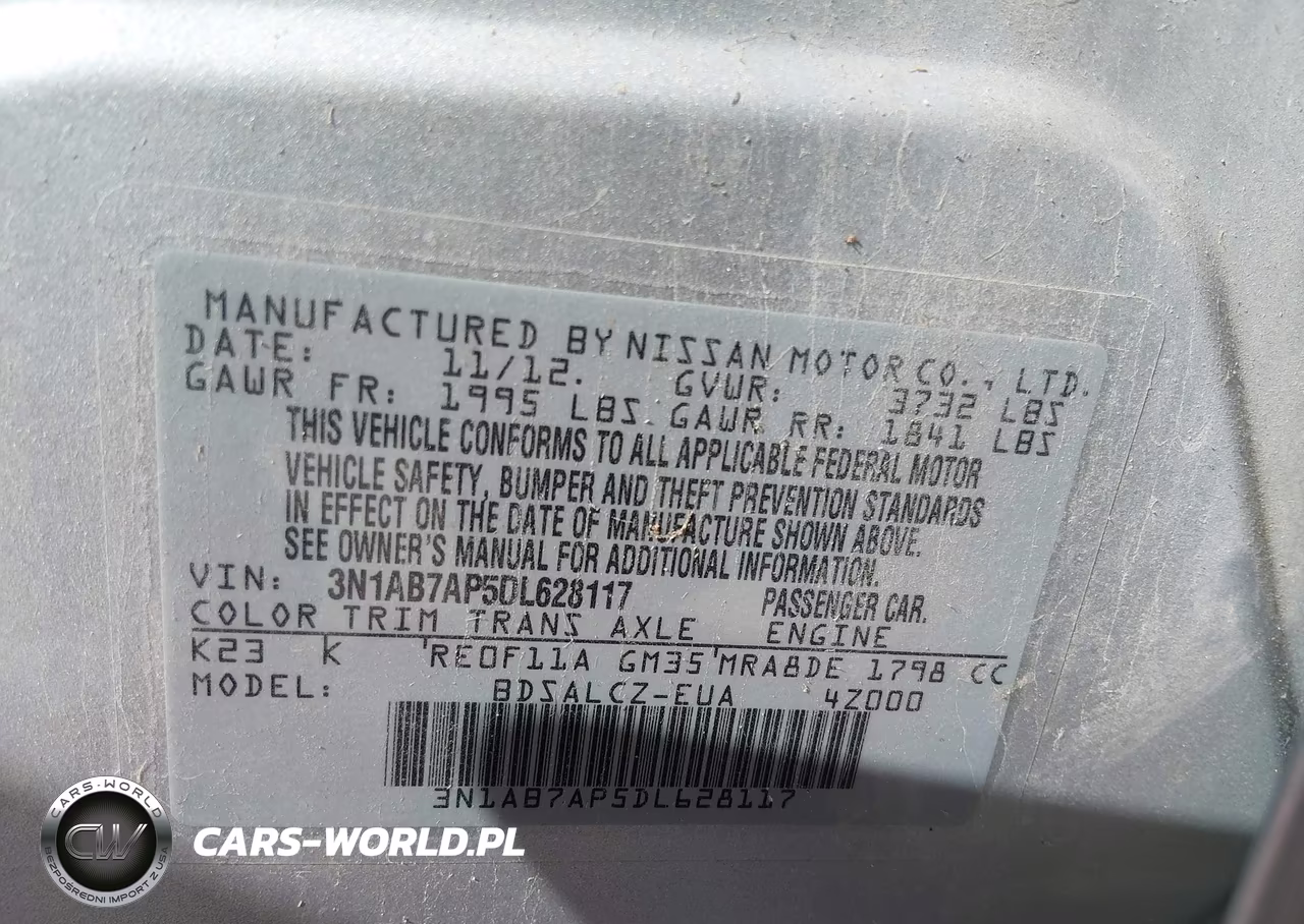 2013 Nissan Sentra S VIN:3N1AB7AP5DL628117 - 9