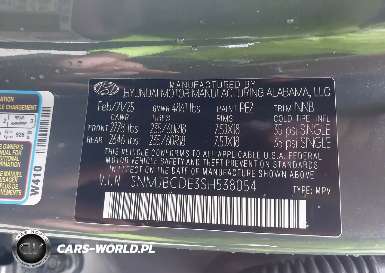 2025 Hyundai Tucson Sel VIN:5NMJBCDE3SH538054 - 9