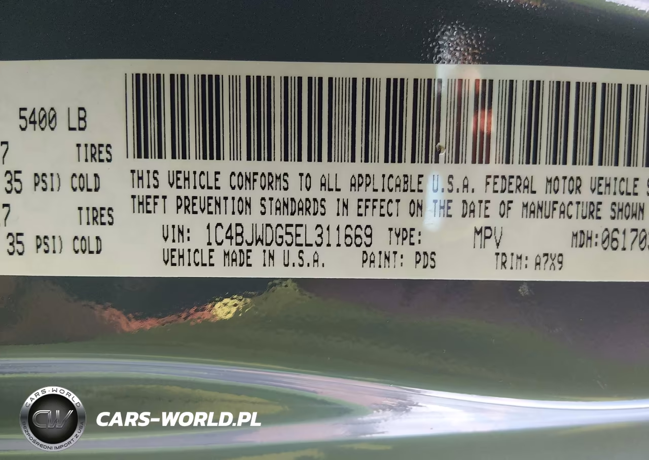 2014 Jeep Wrangler Unlimited Sport VIN:1C4BJWDG5EL311669 - 9