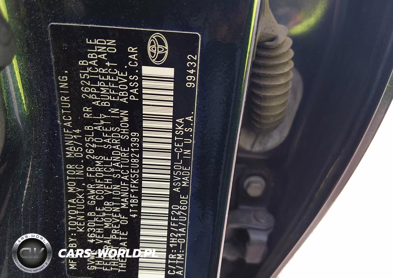 2014 Toyota Camry Se Sport VIN:4T1BF1FK5EU821399 - 9