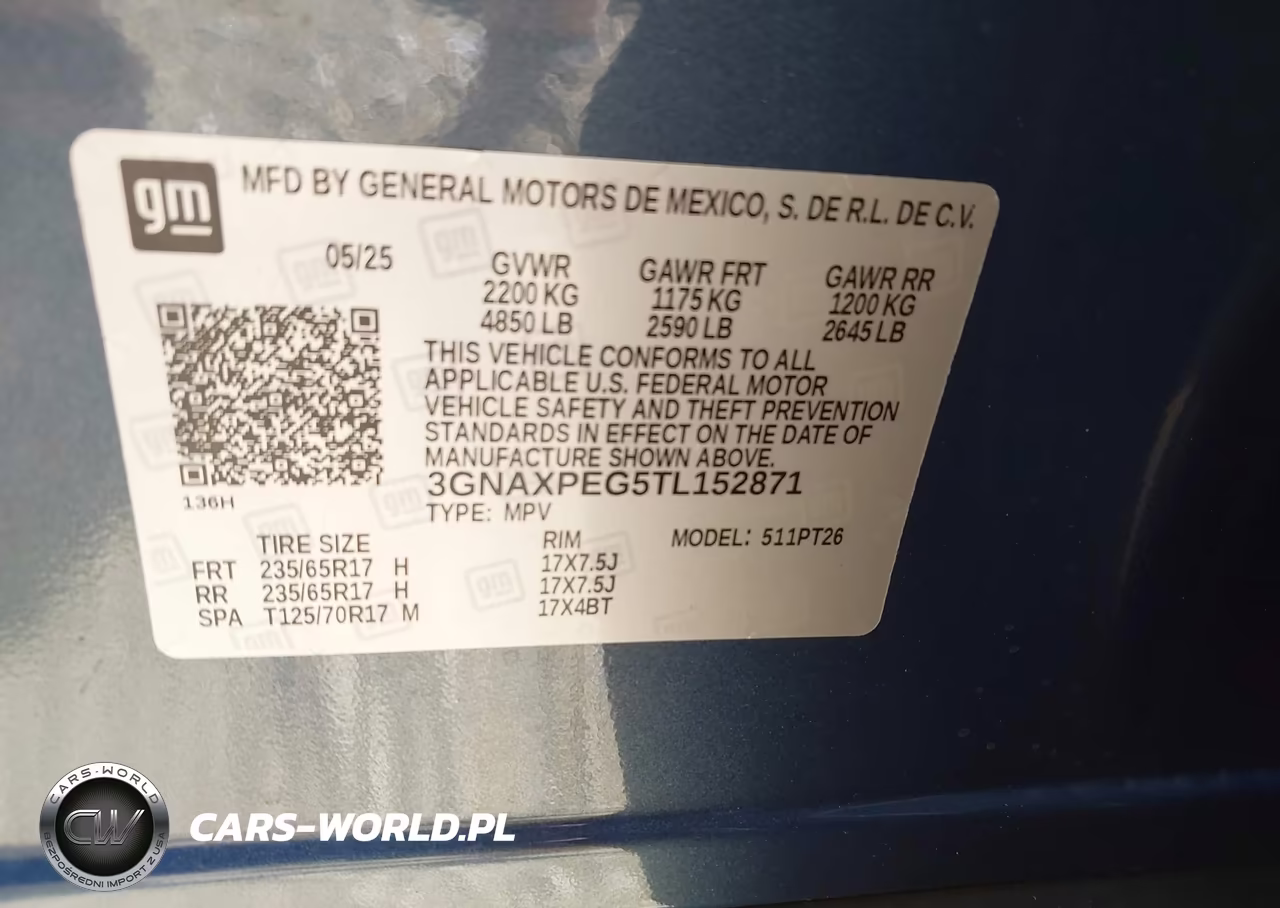 2026 Chevrolet Equinox Awd Lt VIN:3GNAXPEG5TL152871 - 9