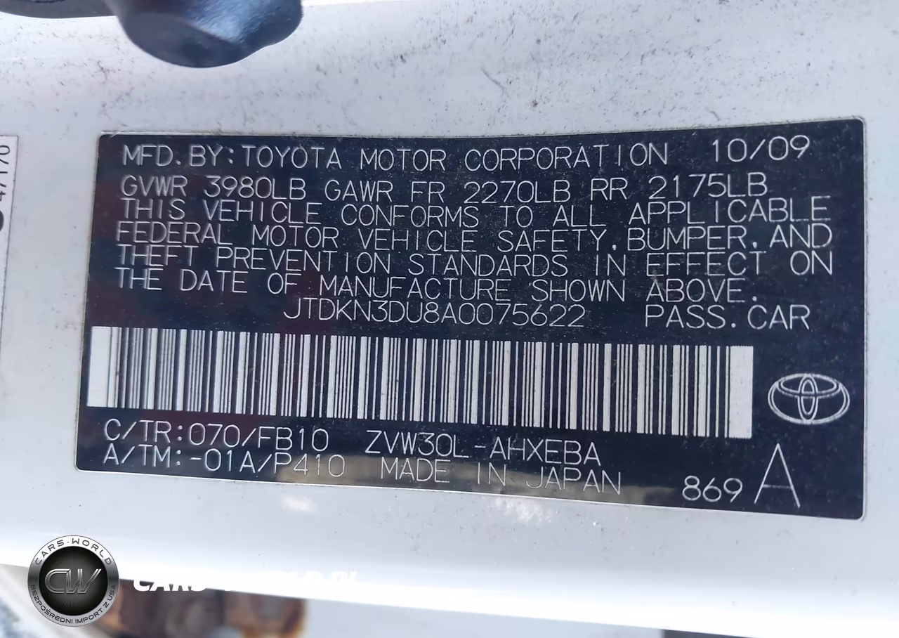 2010 Toyota Prius Ii VIN:JTDKN3DU8A0075622 - 9