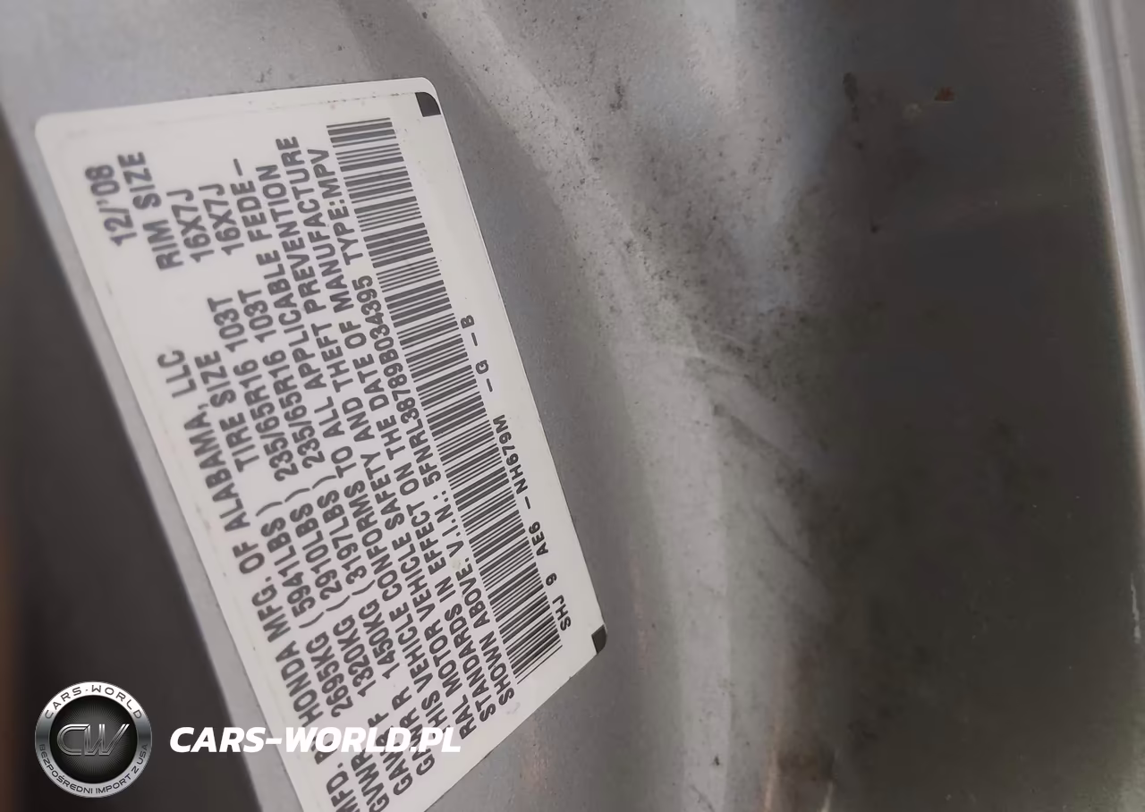 2009 Honda Odyssey Ex-L VIN:5FNRL38789B034395 - 9
