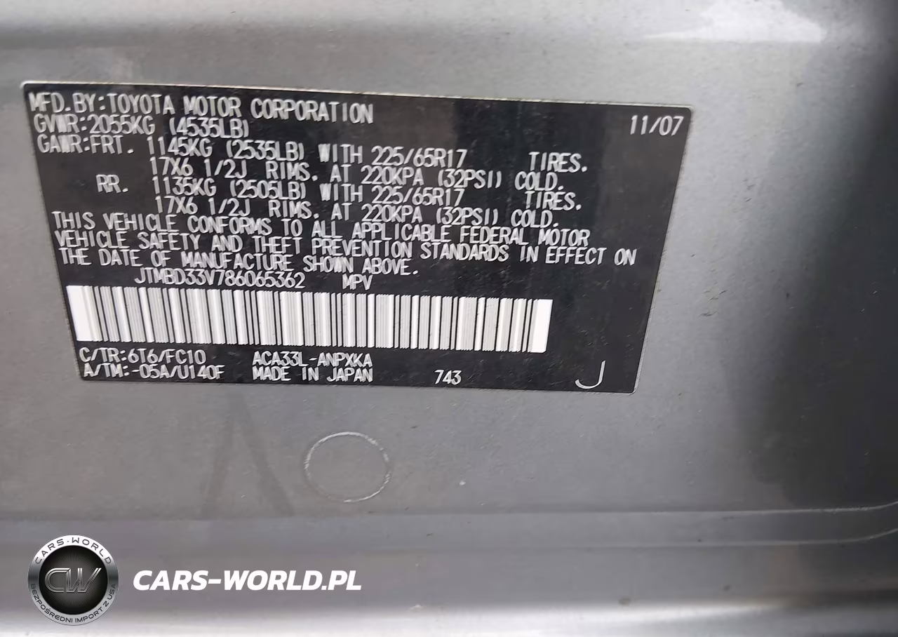 2008 Toyota Rav4 VIN:JTMBD33V786065362 - 9