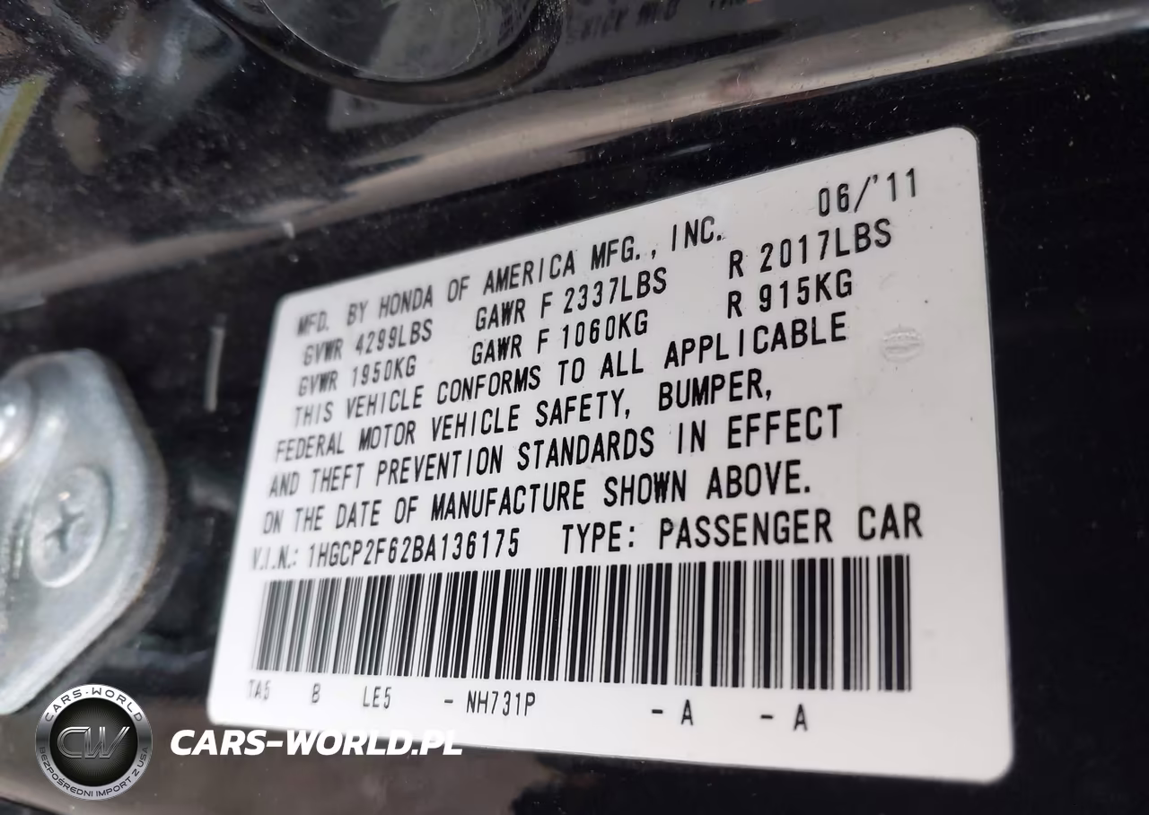 2011 Honda Accord 2.4 Se VIN:1HGCP2F62BA136175 - 9