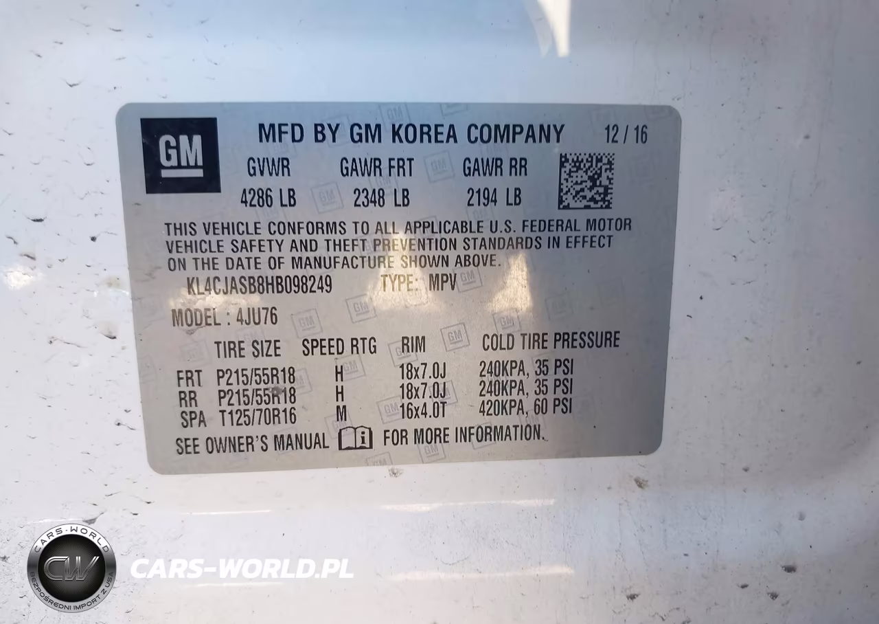 2017 Buick Encore Preferred VIN:KL4CJASB8HB098249 - 9