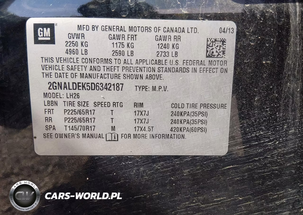 2013 Chevrolet Equinox 1Lt VIN:2GNALDEK5D6342187 - 9