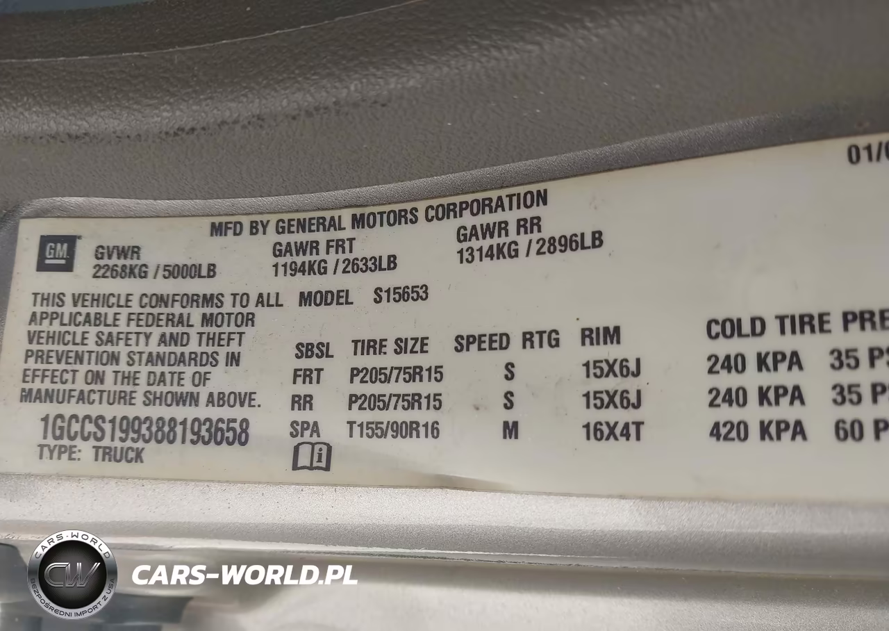 2008 Chevrolet Colorado Work Truck VIN:1GCCS199388193658 - 9