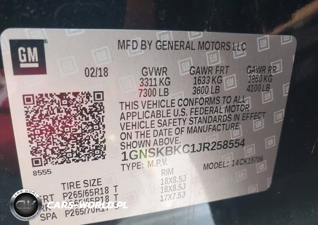 2018 Chevrolet Tahoe Lt VIN:1GNSKBKC1JR258554 - 9