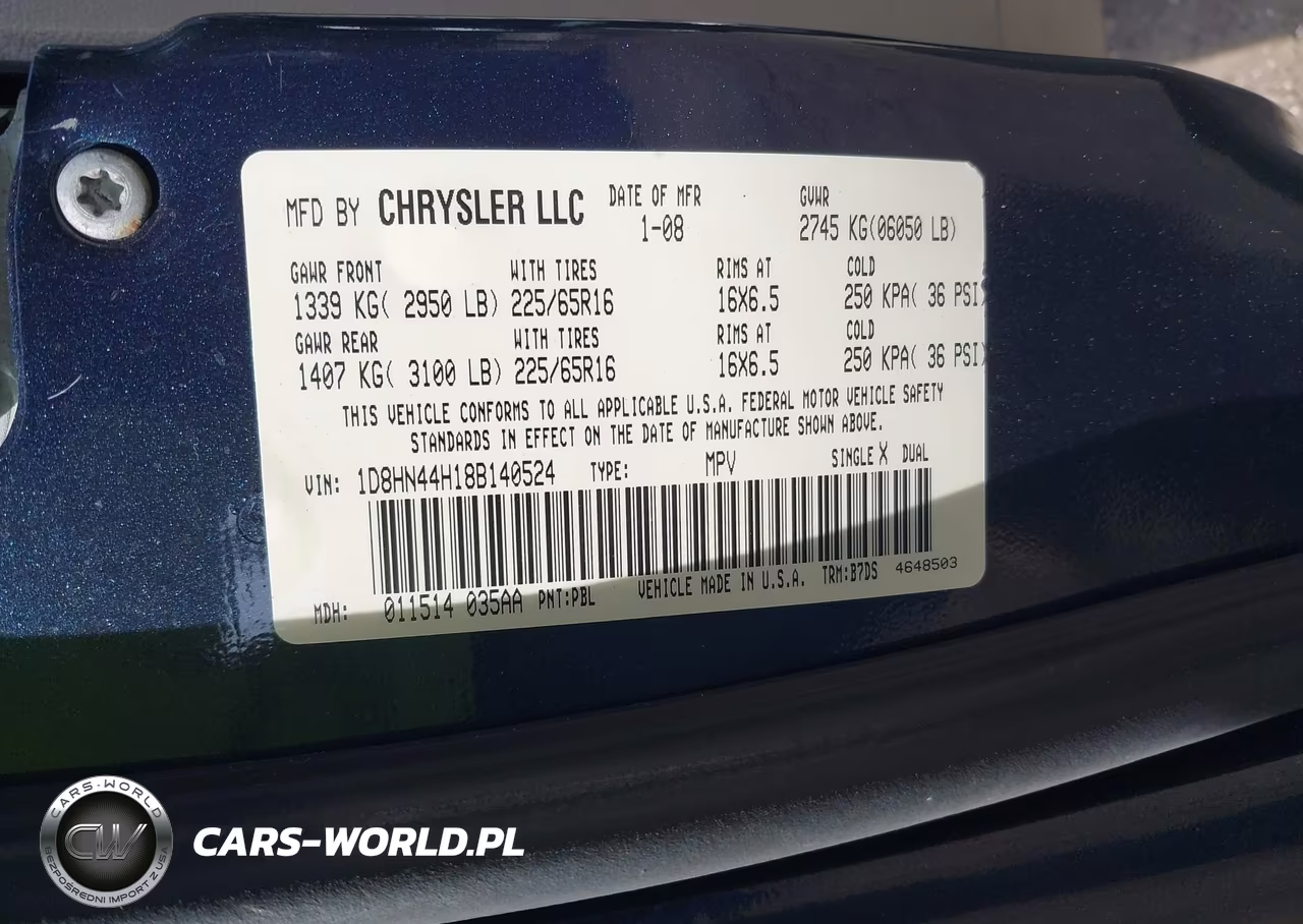 2008 Dodge Grand Caravan Se VIN:1D8HN44H18B140524 - 9