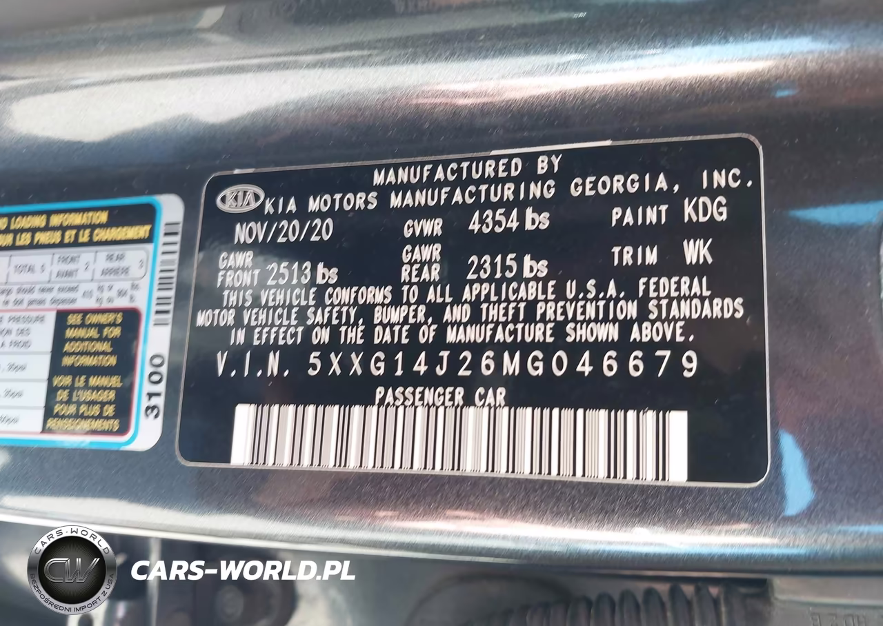 2021 Kia K5 Lxs VIN:5XXG14J26MG046679 - 9