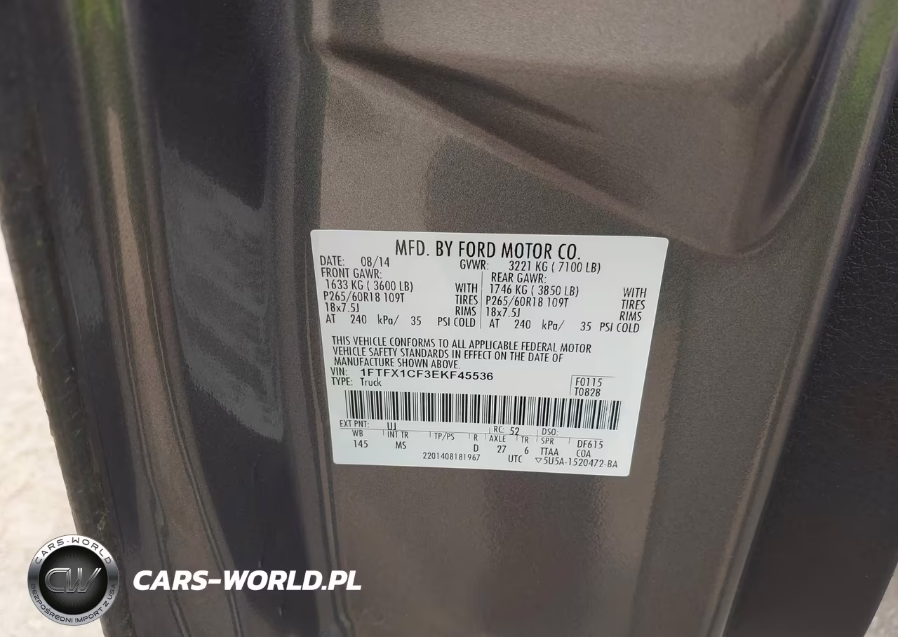 2014 Ford F-150 Xlt VIN:1FTFX1CF3EKF45536 - 9