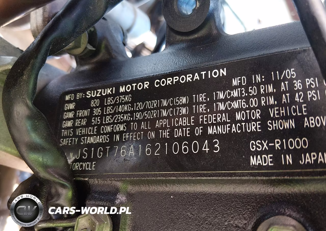 2006 Suzuki Gsx-R1000 VIN:JS1GT76A162106043 - 10